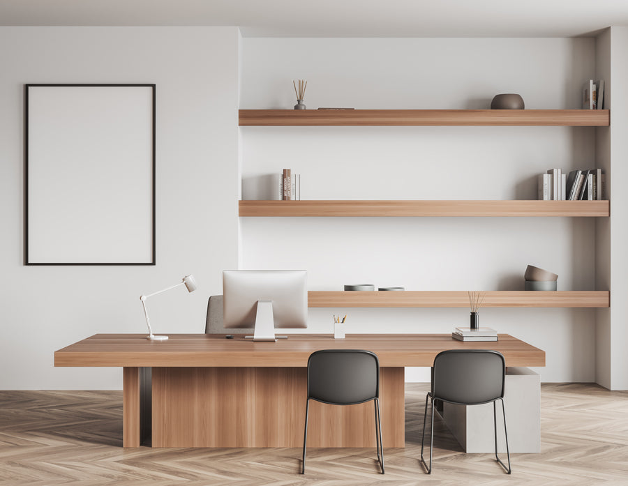 Example of a Sapele floating shelf