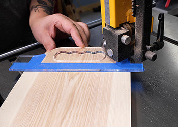 How to make a charcuterie board using a handle template