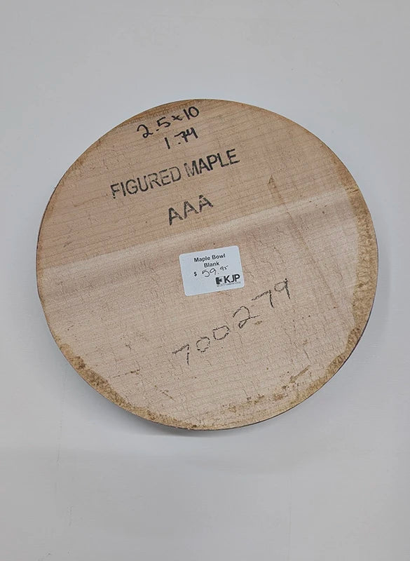 Figured Maple Bowl Blank - One of a Kind