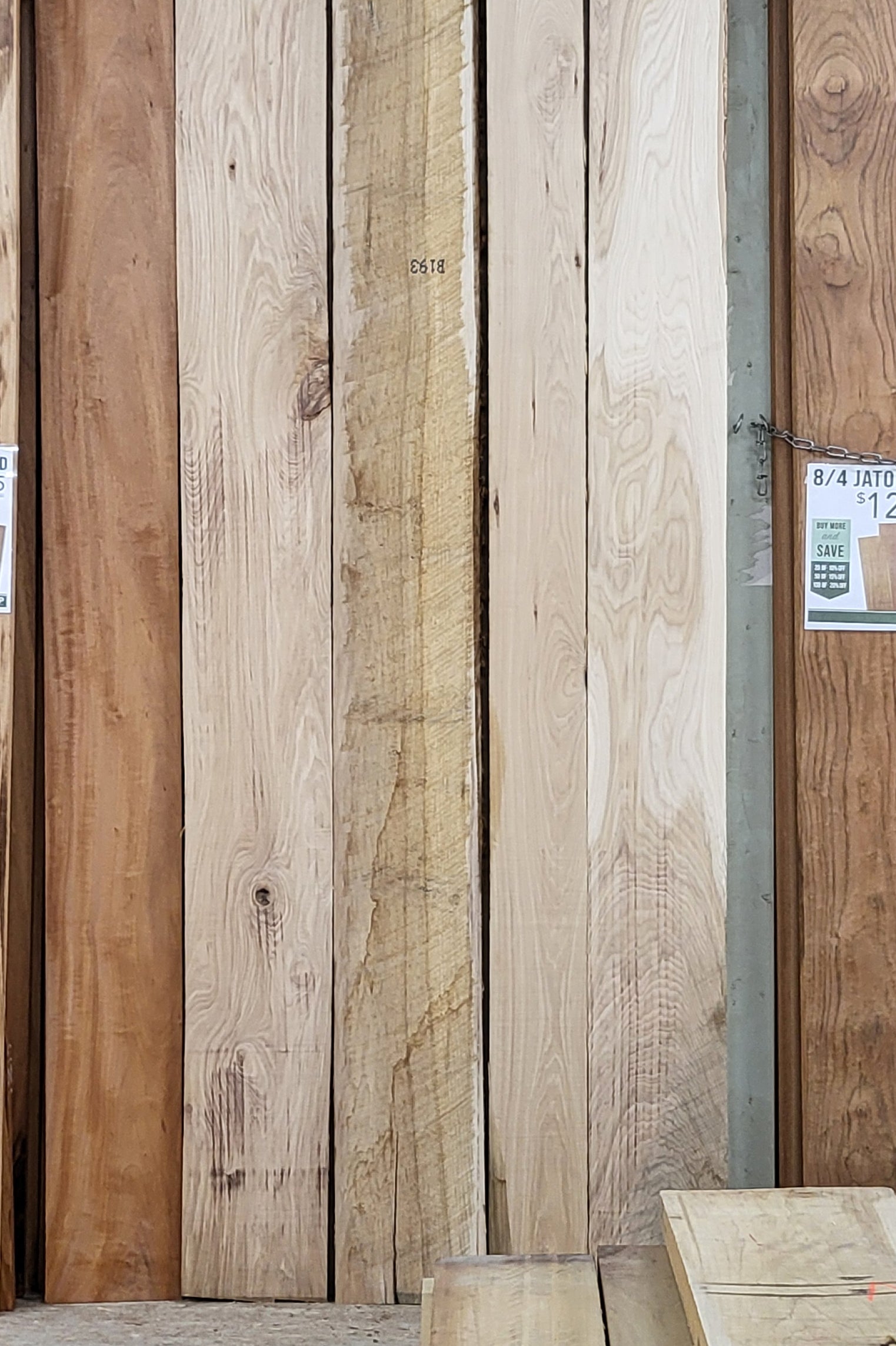 8/4 Hickory Lumber
