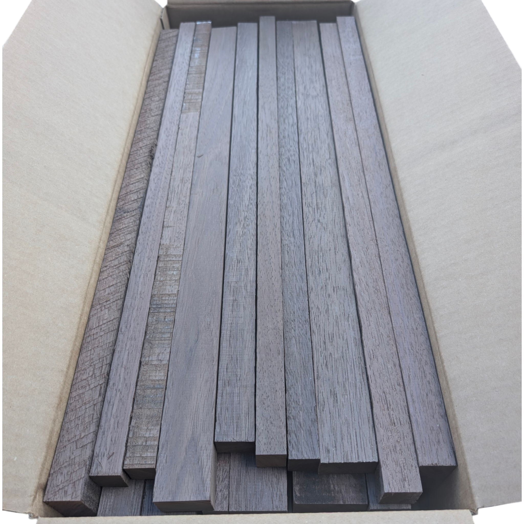 Peruvian Walnut Strips Offcuts Box