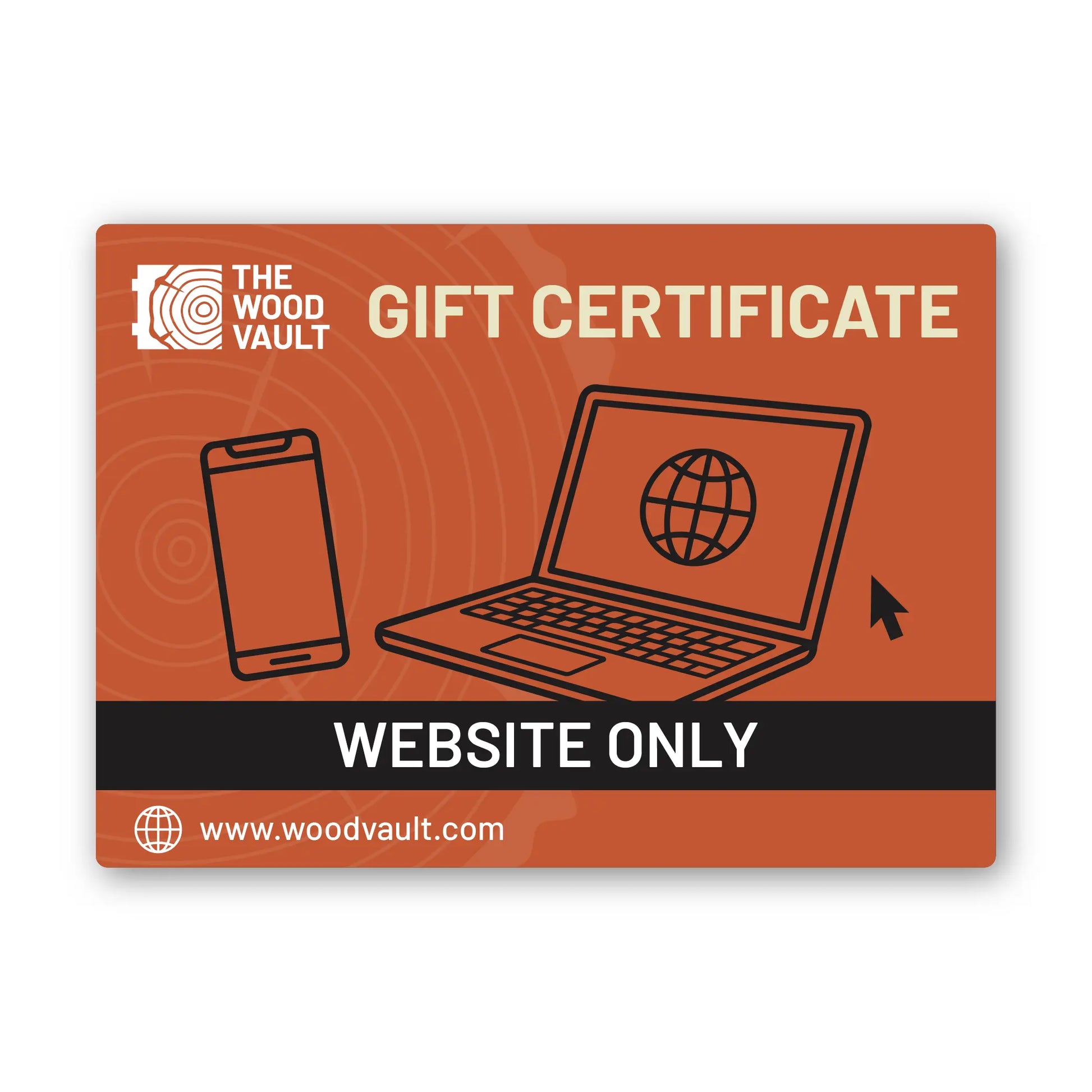 The Wood Vault Website Only Gift Card
