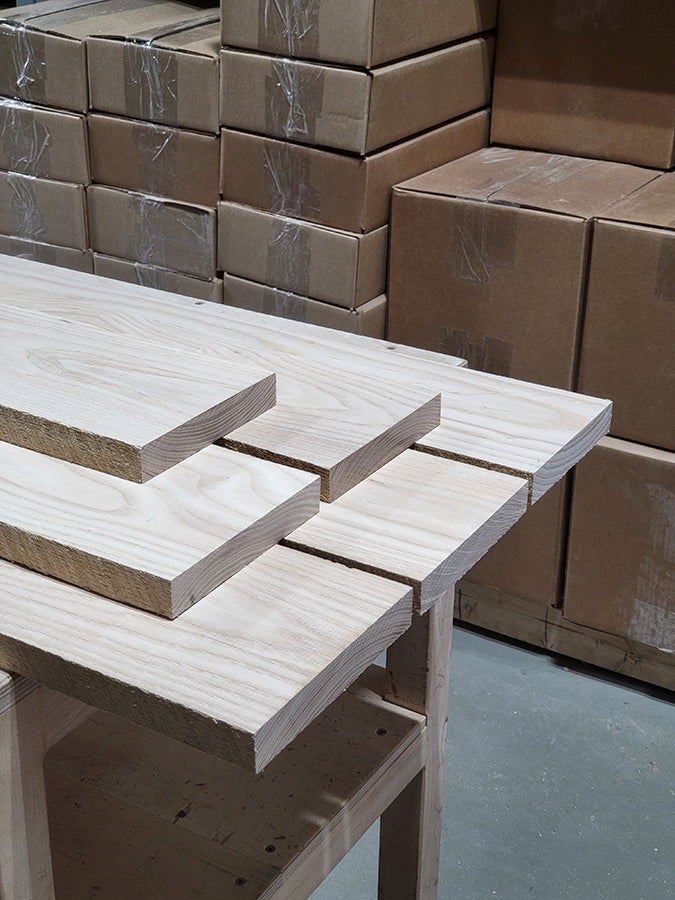 4/4 White Ash Lumber Pack