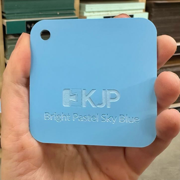 Bright Pastel Sky Blue Acrylic Sheets