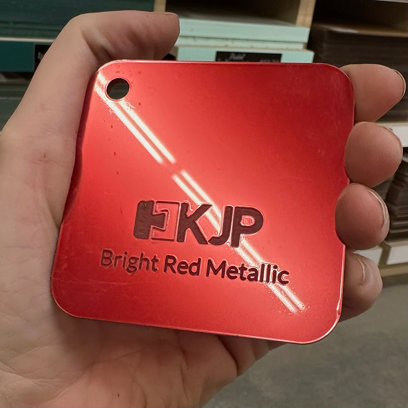 Bright Red Metallic Acrylic Sheets