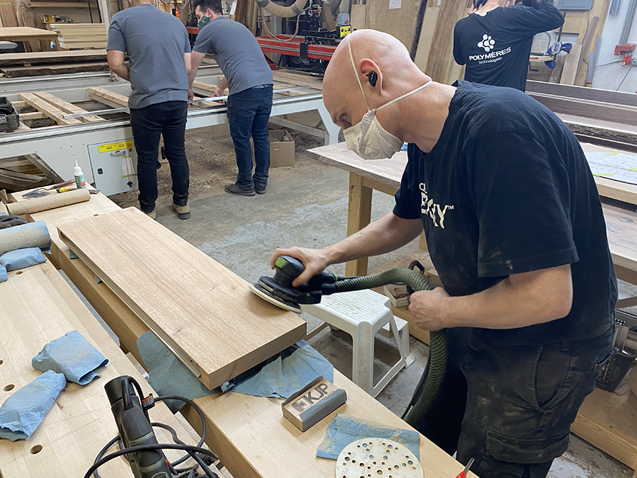 Sanding with a Festool sander
