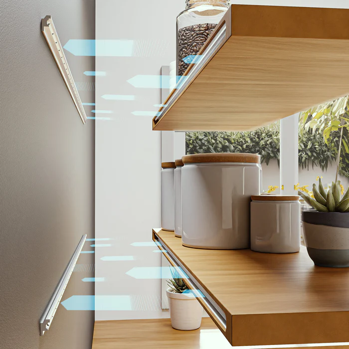 HOVR SLIM Floating Shelf Bracket - 4 Ft Lengths