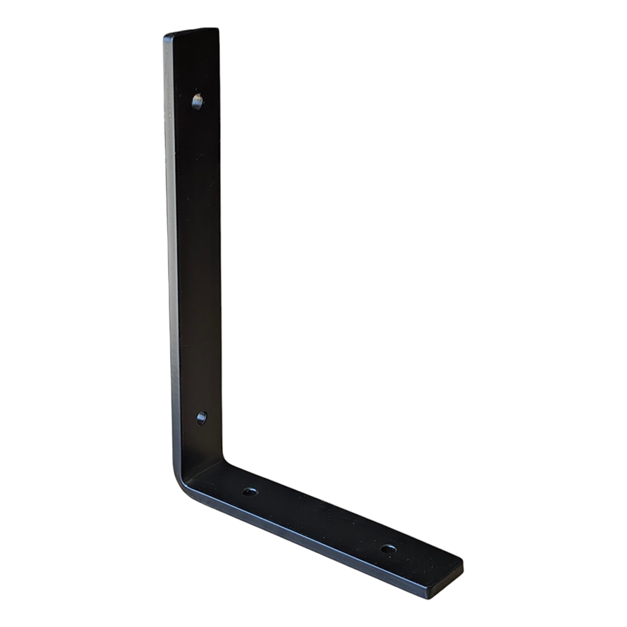 Heavy-Duty Black Steel L Shelf Bracket