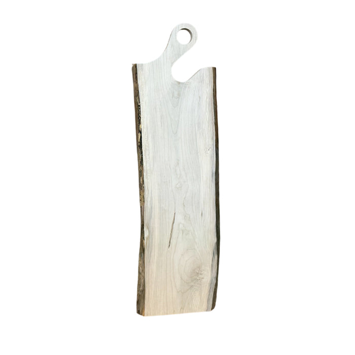Live Edge Charcuterie Board with Small Round Handle - Maple