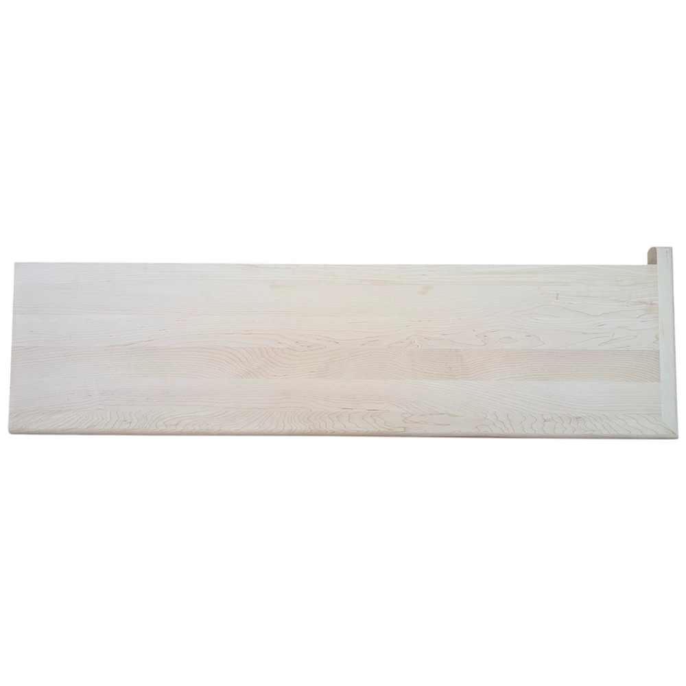 Solid Maple Stair Tread with Return