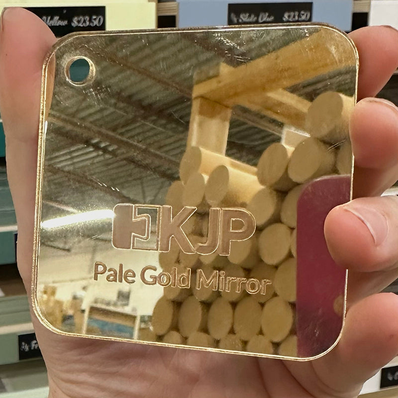 Pale Gold Mirror Acrylic Sheets