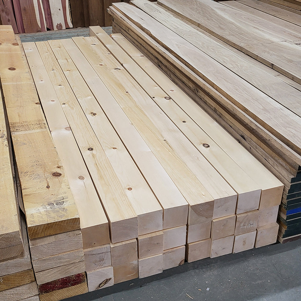 S4S Knotty White Pine 4"x 4"
