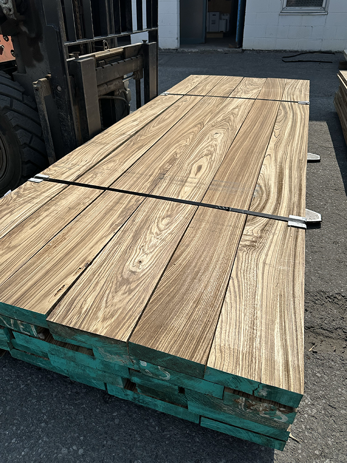 8/4 Zebrawood rough cut lumber pack