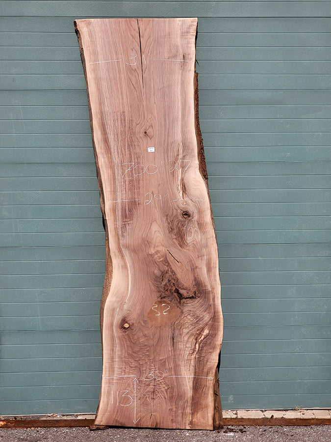 Walnut Live Edge Slab