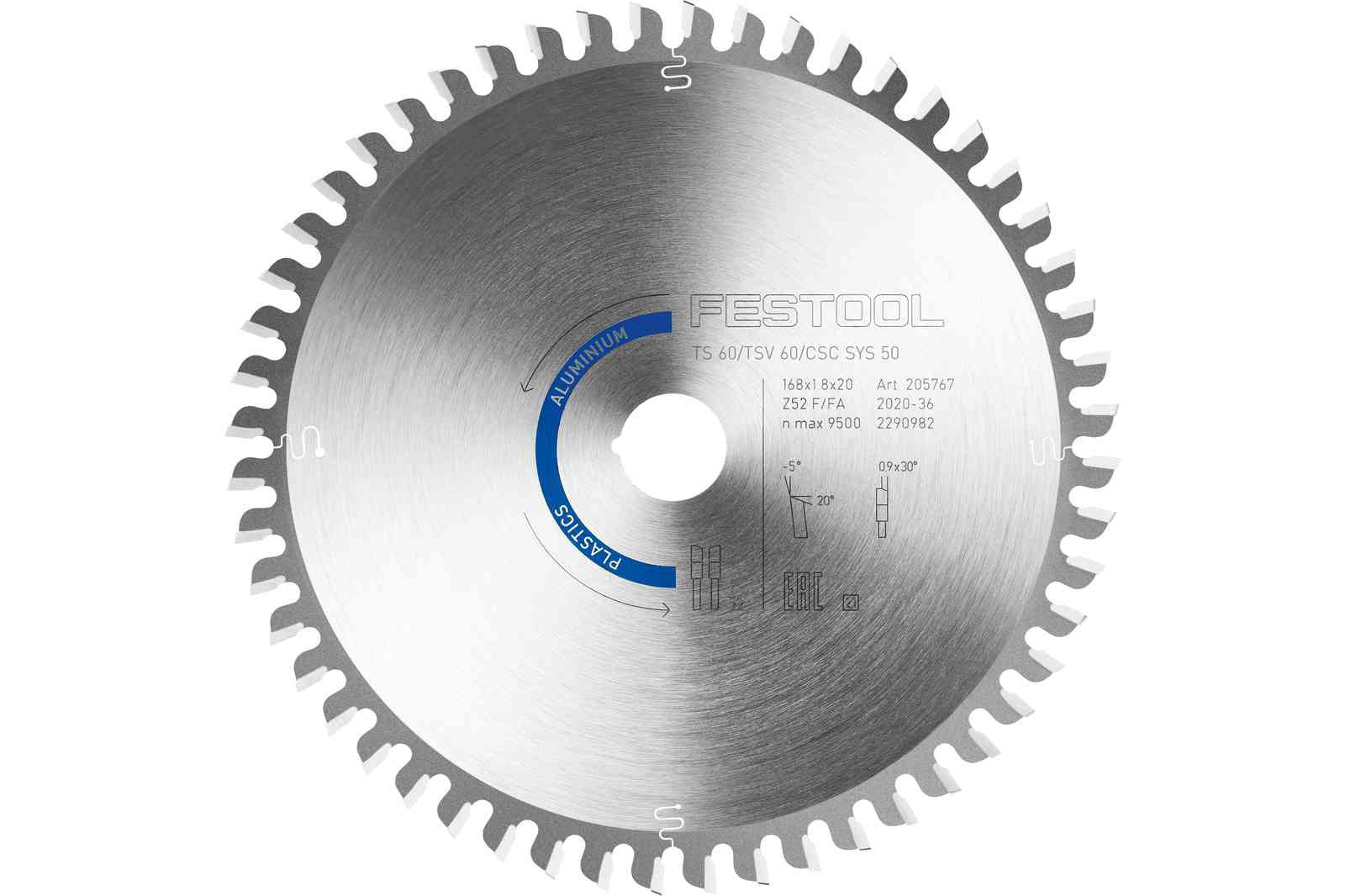 Festool - 6.61" / 168mm  Aluminum Saw Blade