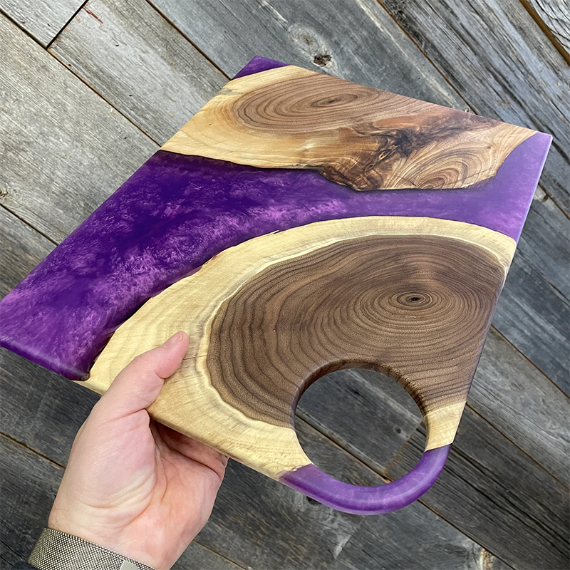 4-Hole Round - Charcuterie Board Handle Template