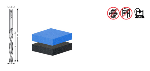 Amana - 46272 - 1/4" Foam Cutting