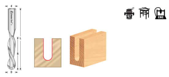 Amana - 46477 - 1/2" Down-Cut Ball Nose Spiral
