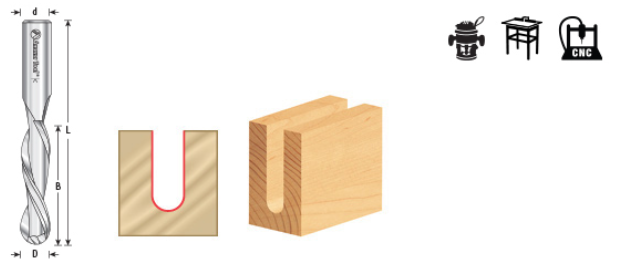 Amana - 46478 -3/8" Spiral Ball Nose