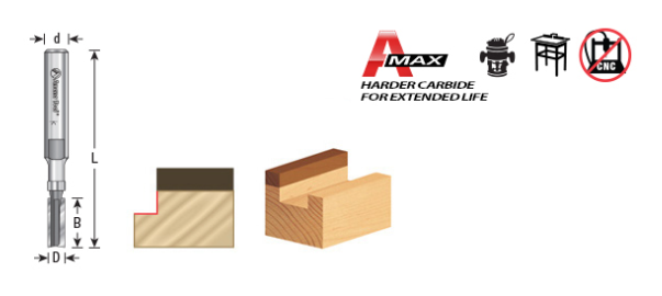 Amana - 47224 - 1/4" Flush Trim Plunge