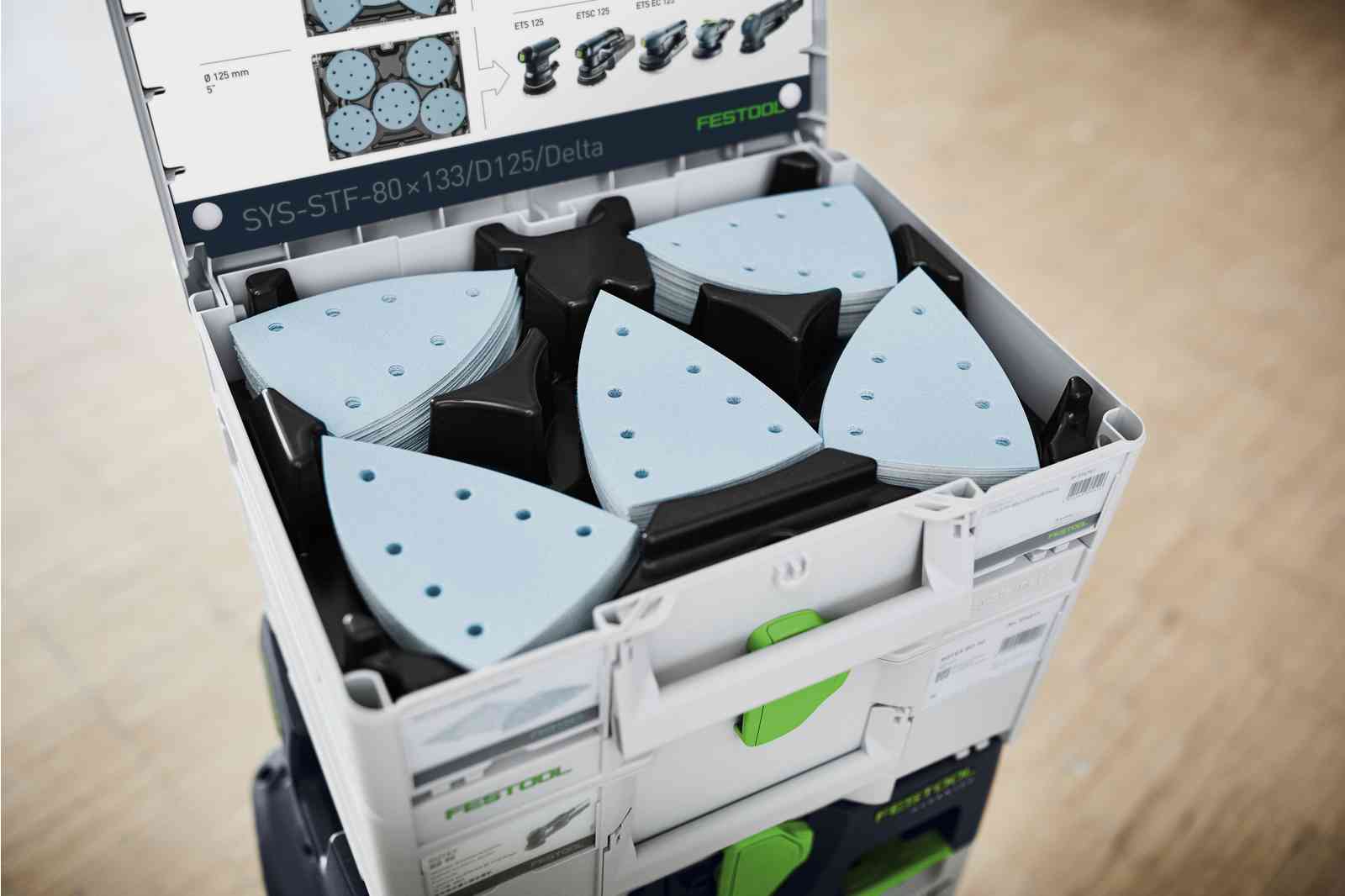 Festool - 80 x 133/125/Delta Abrasives Systainer³