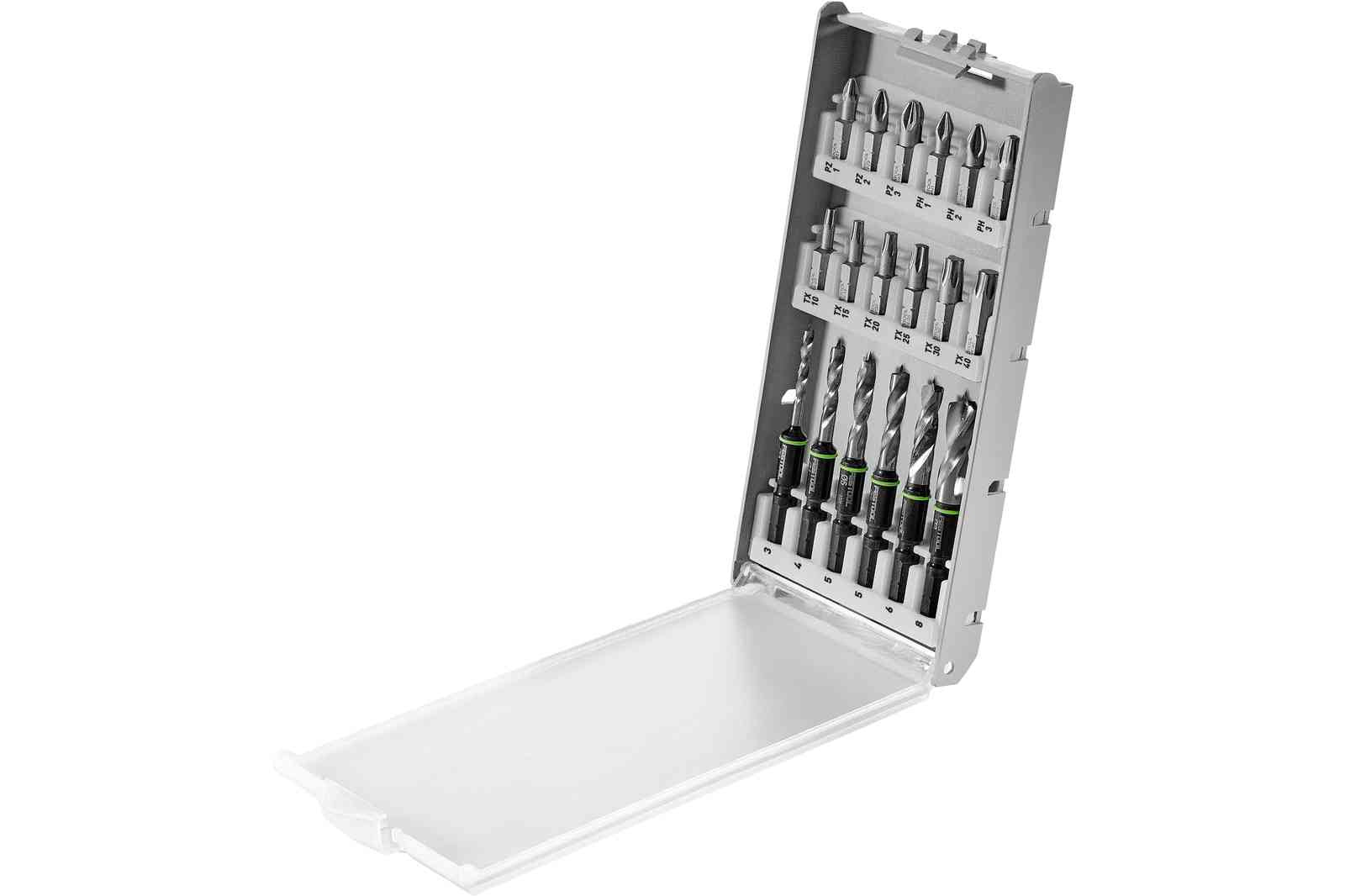 Festool - 18-piece Drill and Driver Bit Cassette