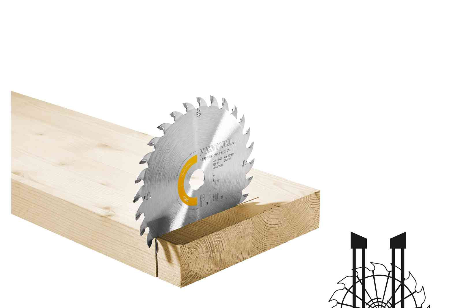 Festool - Thin Kerf (1.8mm) Universal Saw Blade (160mm)