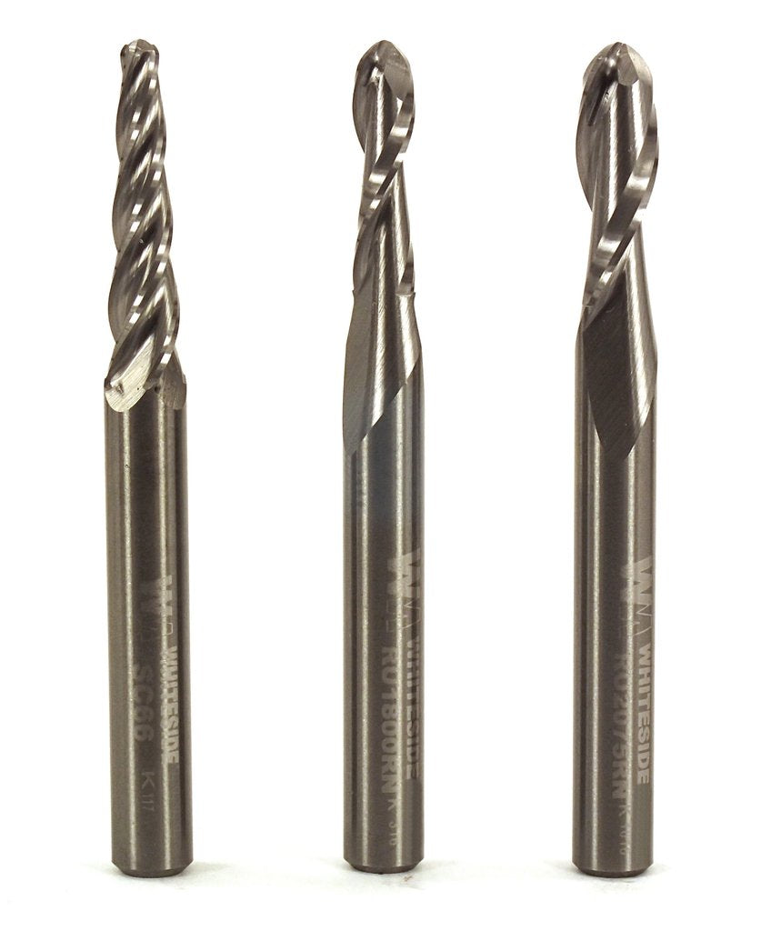 Whiteside - 703 - CNC Ball Nose Set (1/4" Shank)