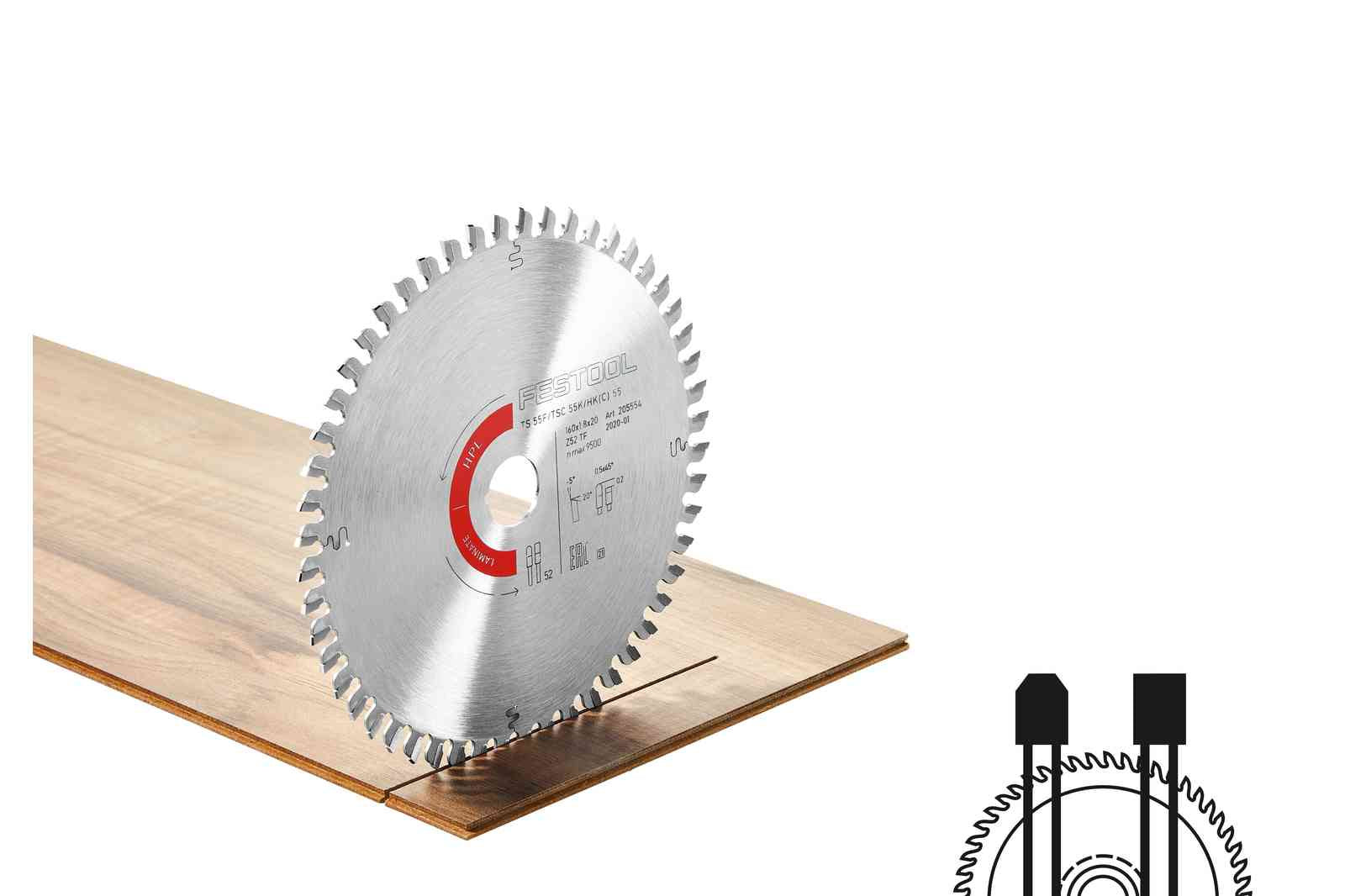 Festool - Thin Kerf (1.8mm) Laminate/HPL Blade (160mm)