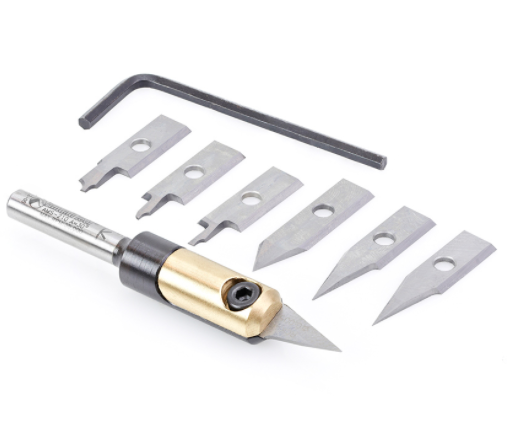 Amana - AMS-210 - 1/4" Shank In-Groove Insert Set