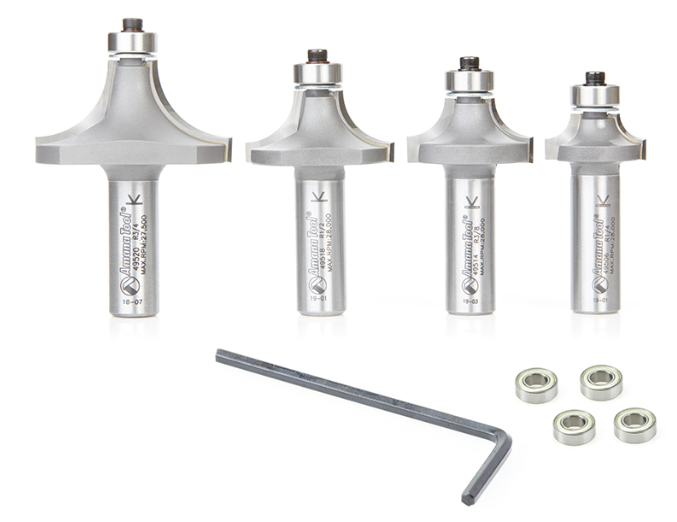 Amana - AMS-556 - 4 piece Roundover Set