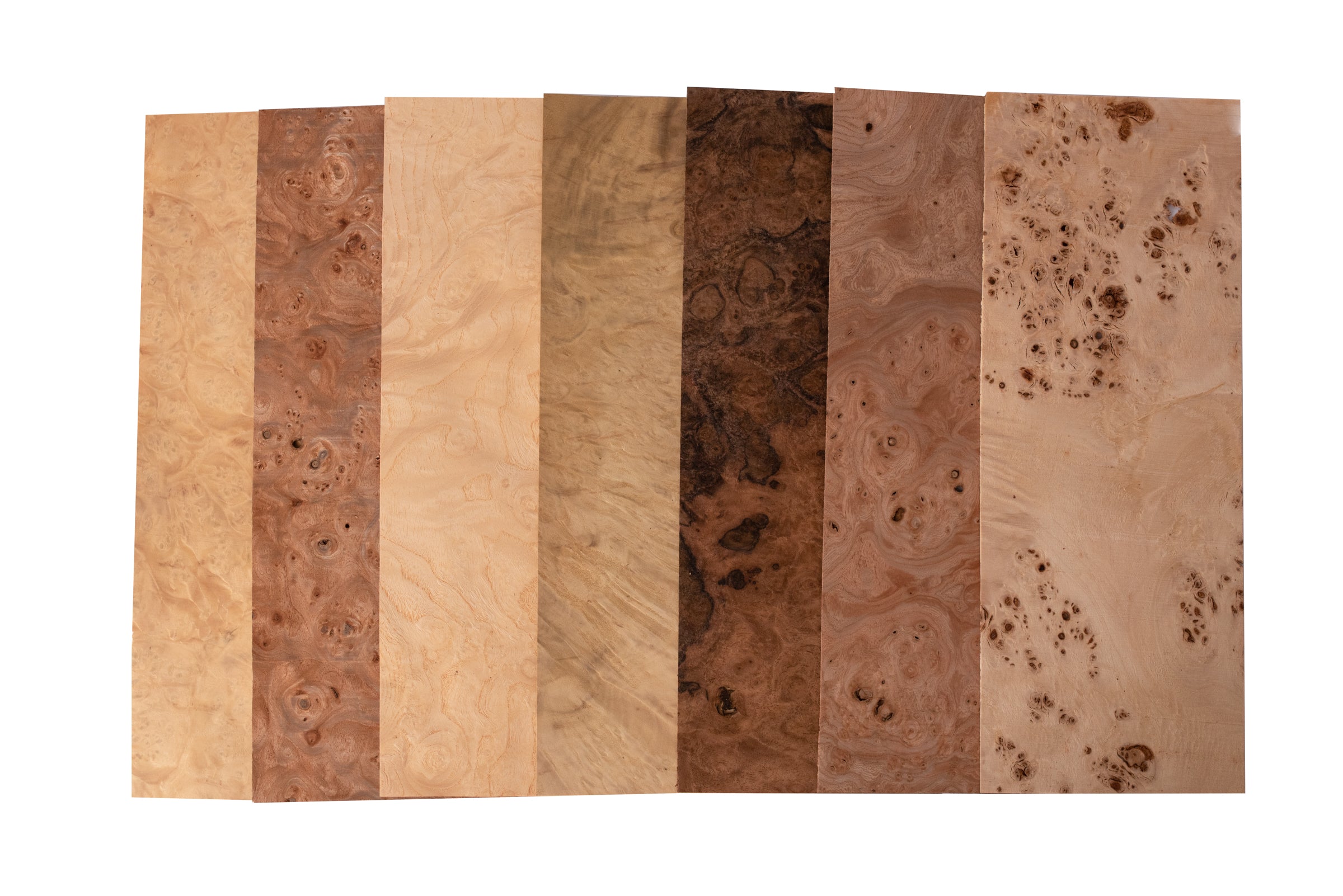 Mixed Burl Variety Veneer Pack