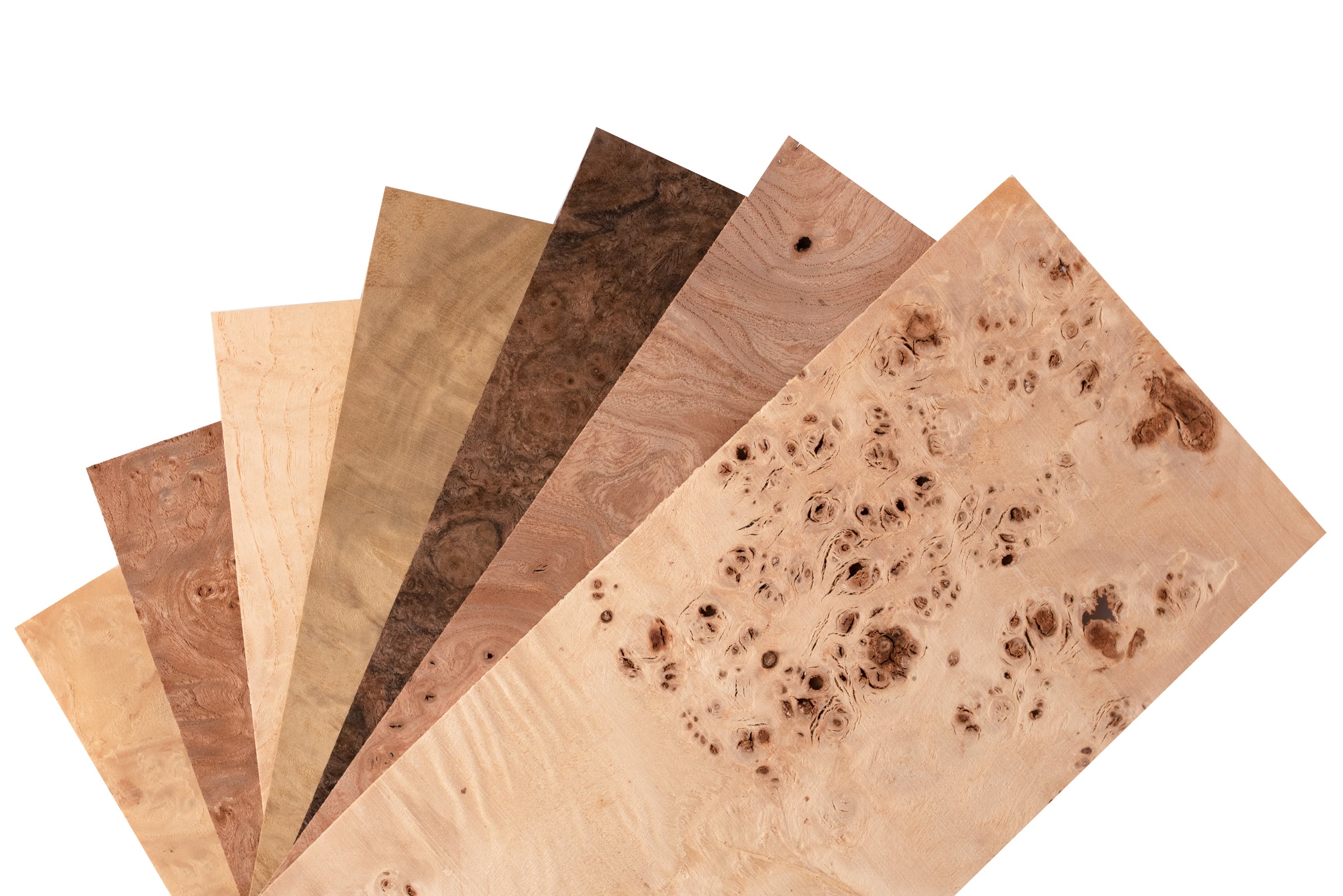 Mixed Burl Variety Veneer Pack
