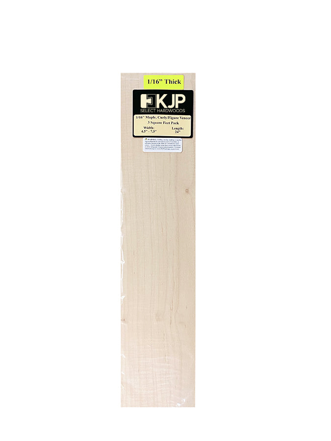Curly Maple Veneer - 1/16" thick