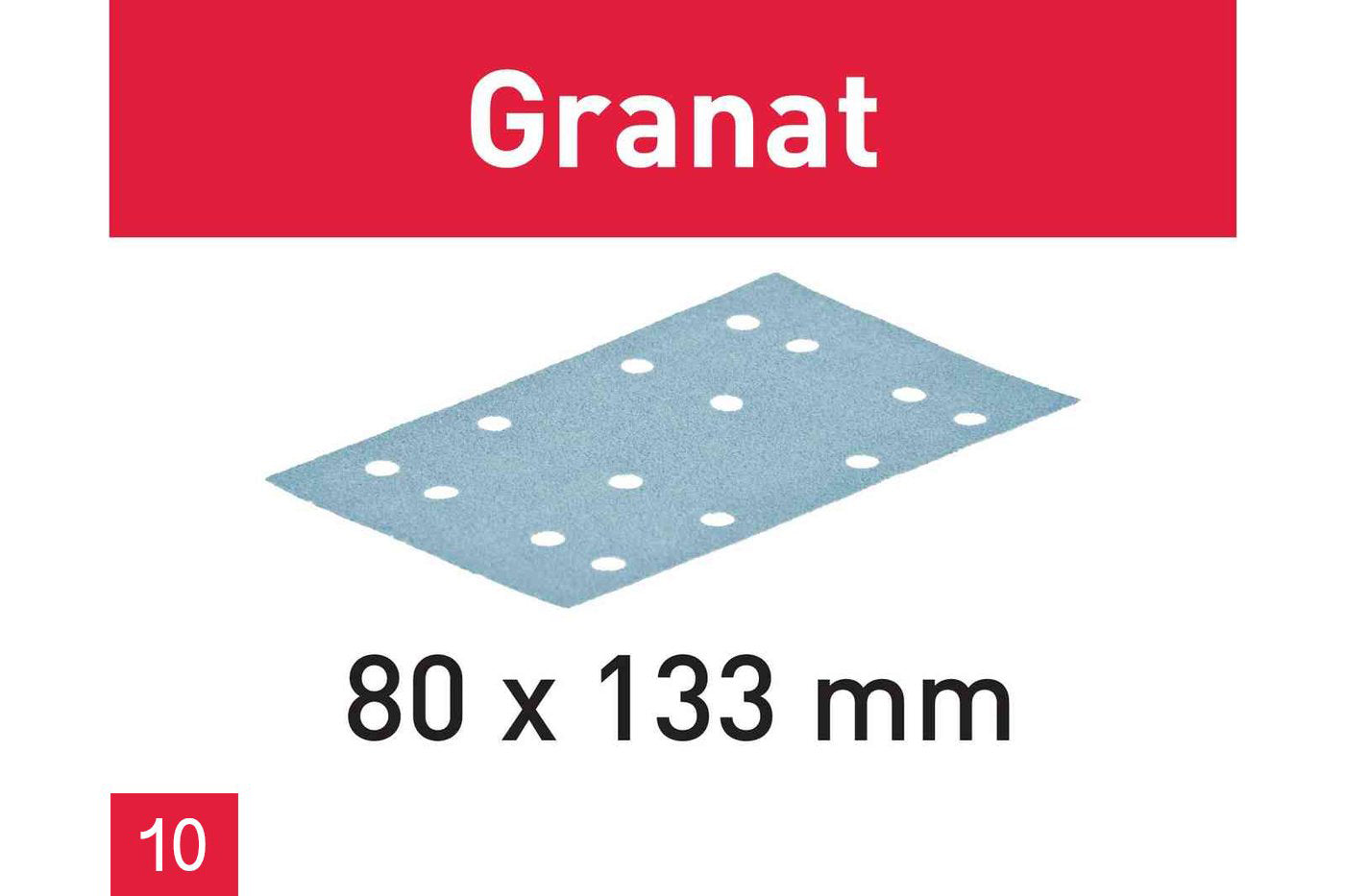 Festool - 80 x 133 - Granat Abrasives (10 Pack)