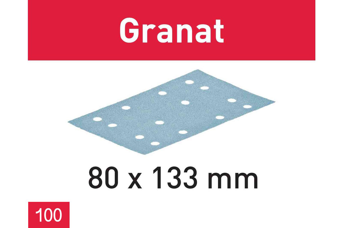 Festool - 80 x 133 - Granat Abrasives (100 Pack)