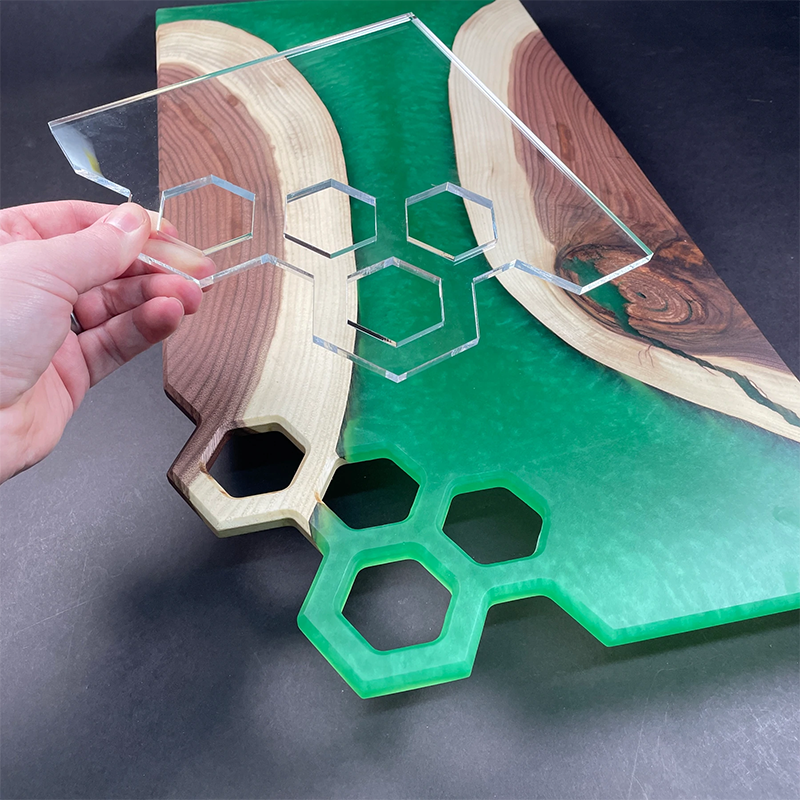Hexagon - Charcuterie Board Handle Template