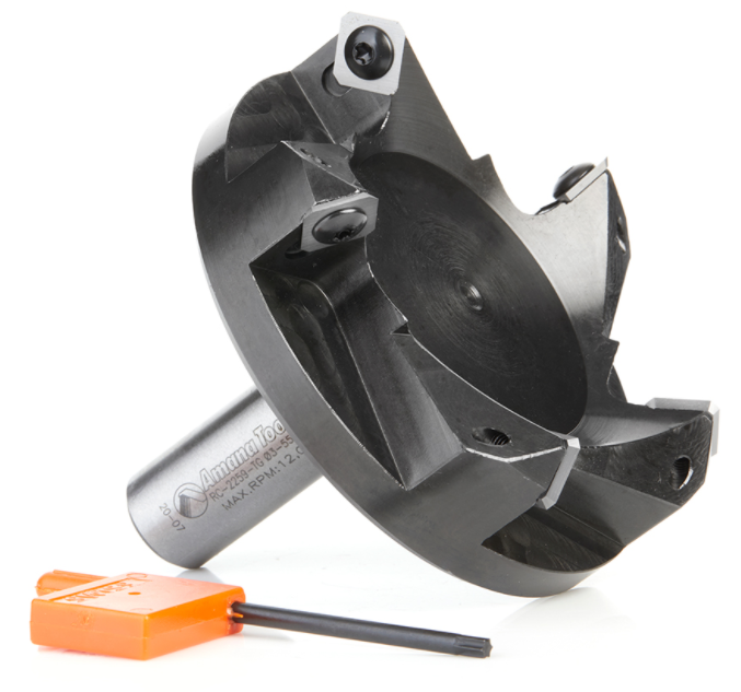 Amana - RC-2259-TG - 3-23/32" CNC 5 Wing Heavy Duty Flattening Bit