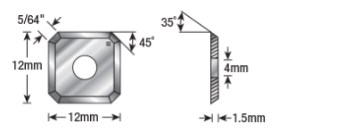Amana - RCK-459 - Carbide Insert for MDF/Fiberboard