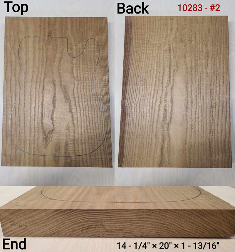 Roasted Ash Guitar Body
