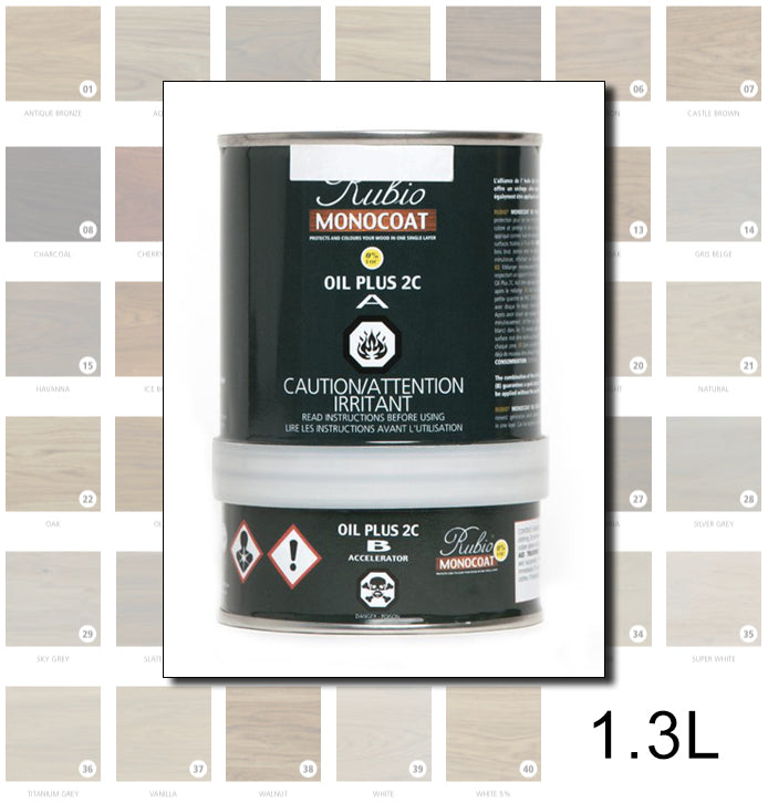 Rubio Monocoat - Oil Plus 2C - Colours - 1.3L