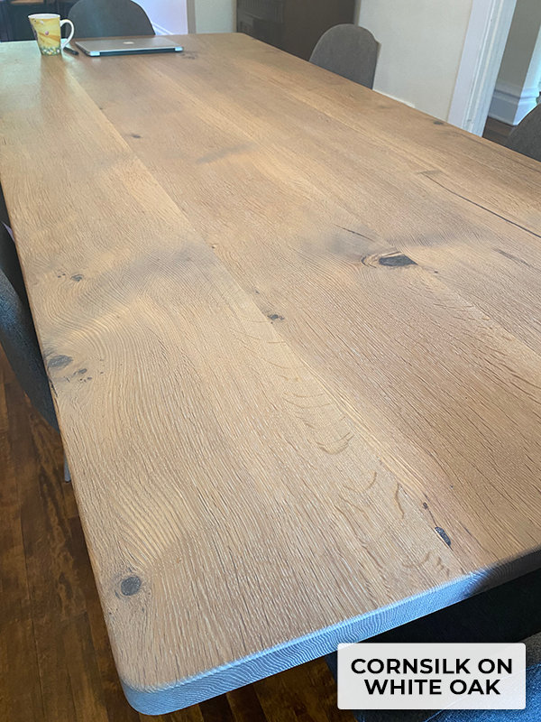 Rubio Monocoat Cornsilk on White Oak